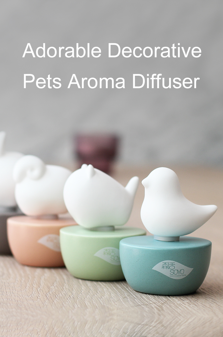 Ceramic Scented Fragrance Pets Air Freshener Aroma Perfume Essential